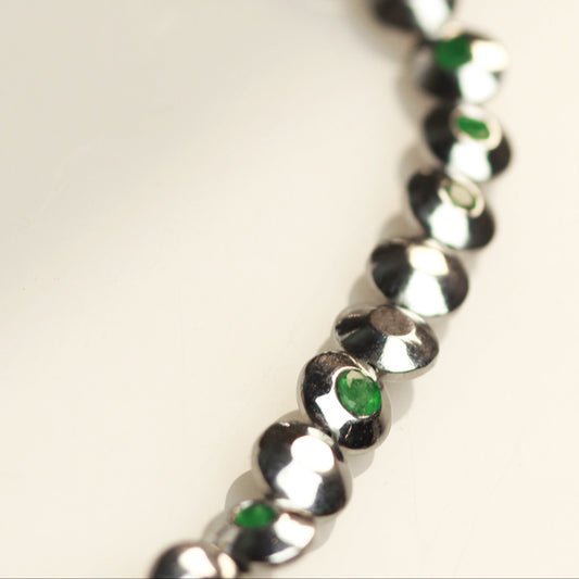 Emerald Pebble Bracelet