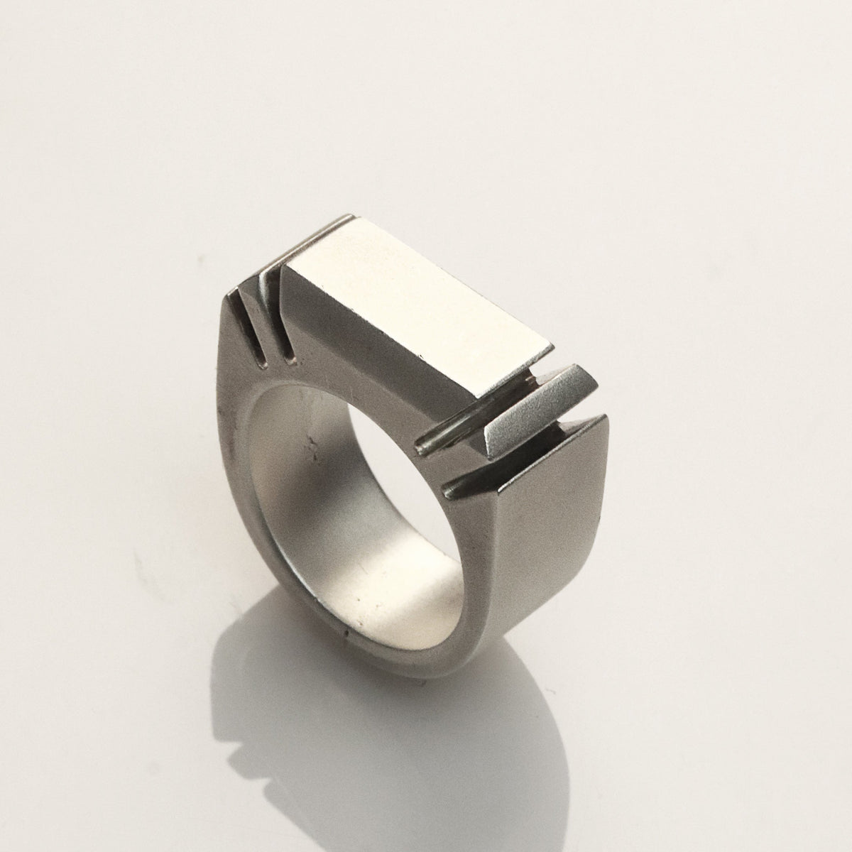 Brushed Signet Ring