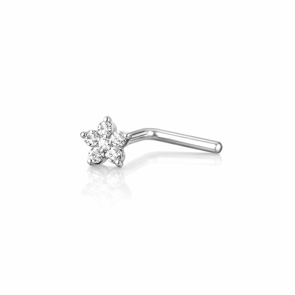 floral nose stud