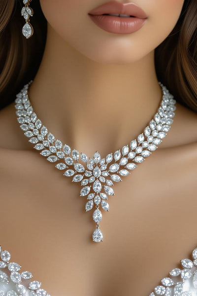 Diamond Droplet Necklace
