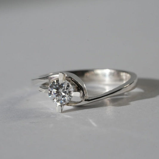 Bypass Solitaire Ring