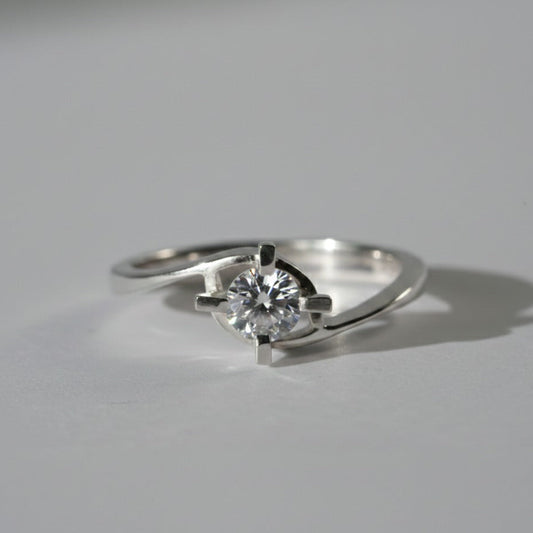Bypass Solitaire Ring